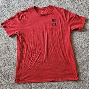 Under Armour Men's Freedom Red T-Shirt Loose Fit XL NWOT